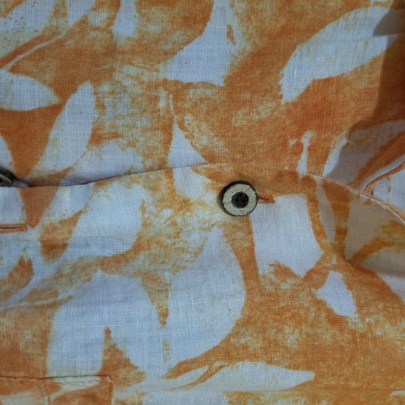 Tommy Bahama M S/S Button Shirt Orange - Picture 2 of 10
